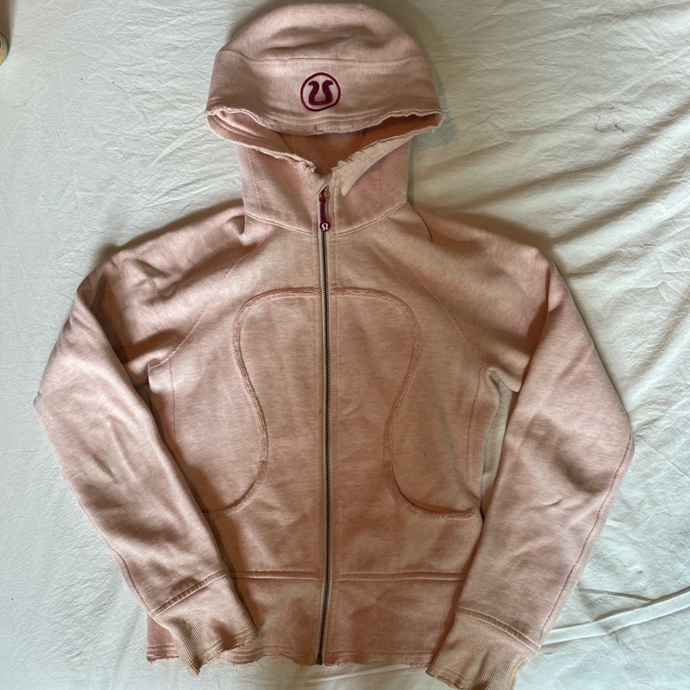 Lululemon Baby Pink Scuba Hoodie Size 2